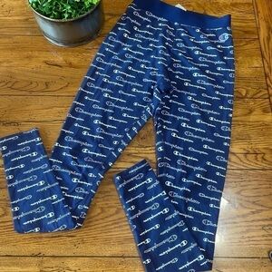 𝅺CHAMPION BlueLeggings Size Small  Active Lego Knit